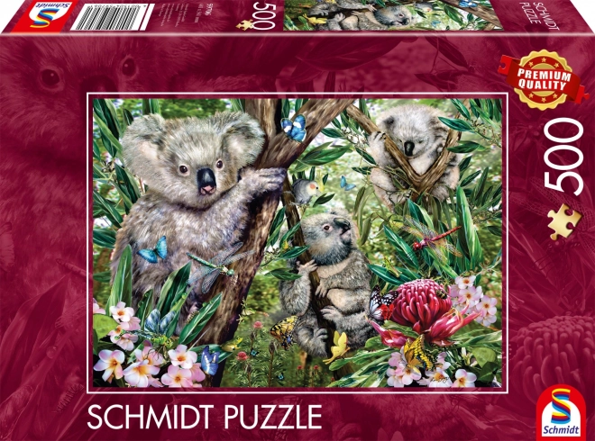 Puzzle Koalí rodinka 500 dílků