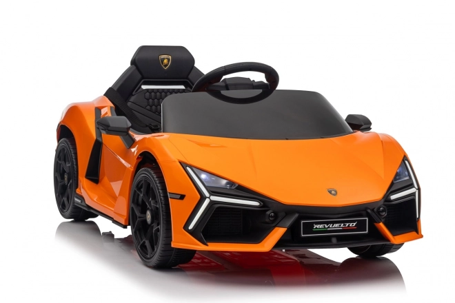Dětské elektrické auto Lamborghini Revuelto oranžové