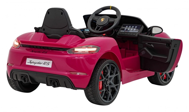 Dětský elektrický vůz Porsche 718 lakovaný – Růžový