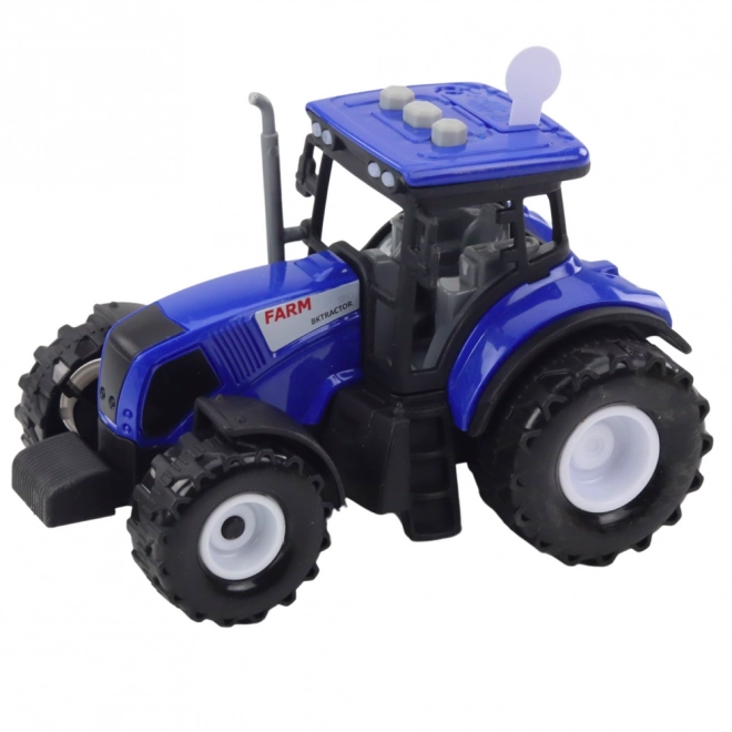 Traktor Zemědělec s efekty zvuku a světla modrý