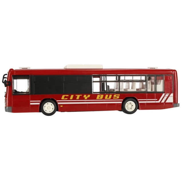 RC autobus na dálkové ovládání s dveřmi – Červený