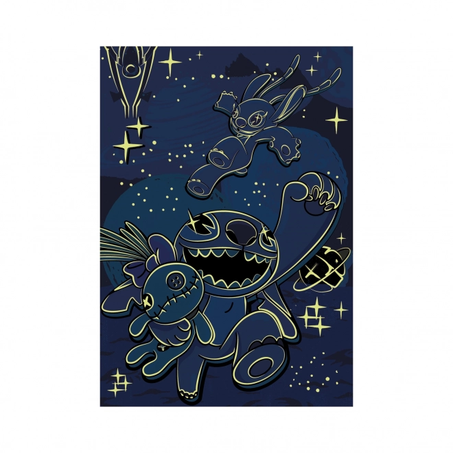Puzzle Lilo & Stitch Neon 100 XXL Dílky