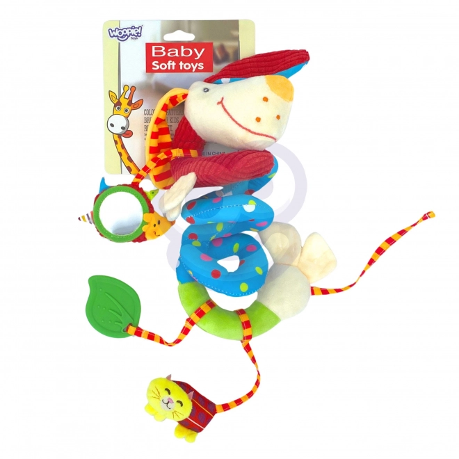Woopie Baby závěsná spirála na kočárek pejsek