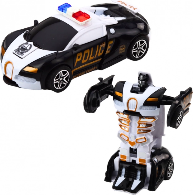 Auto Robot 2v1 Sportovní Policejní Auto