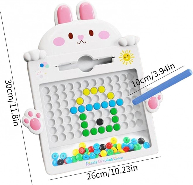 Magnetická tabule pro děti Montessori MagPad Králík