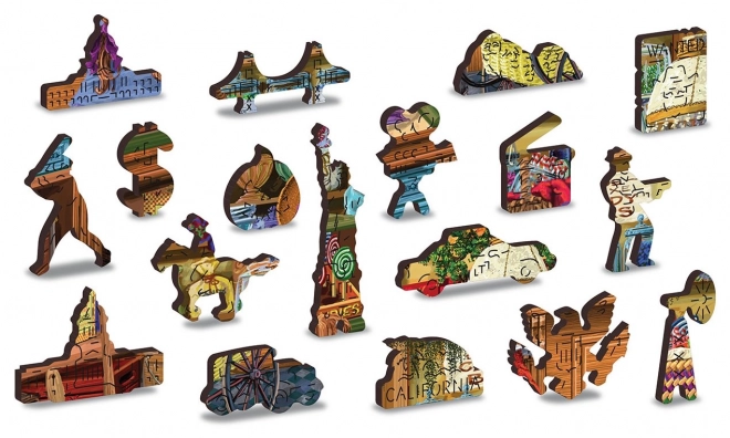 Dřevěné puzzle Sladké dobrodružství