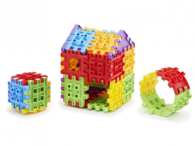 Little Tikes kreativní barevné kostky Wafle 60 ks s taškou