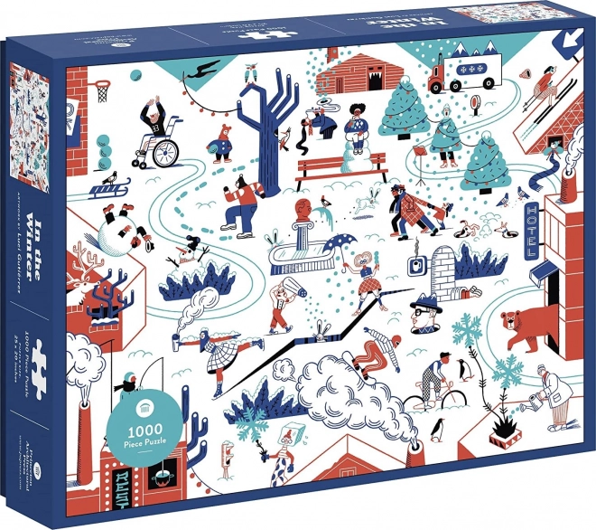 Zimní puzzle 1000 dílků