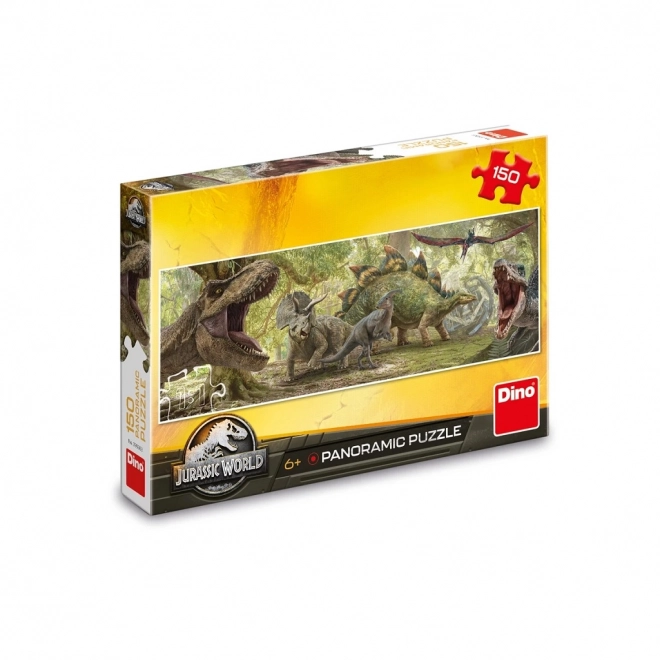 Panoramatické puzzle Jurský svět