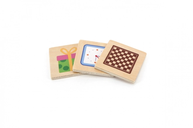 Dřevěné vzdělávací puzzle VIGA – odpovídající tvary