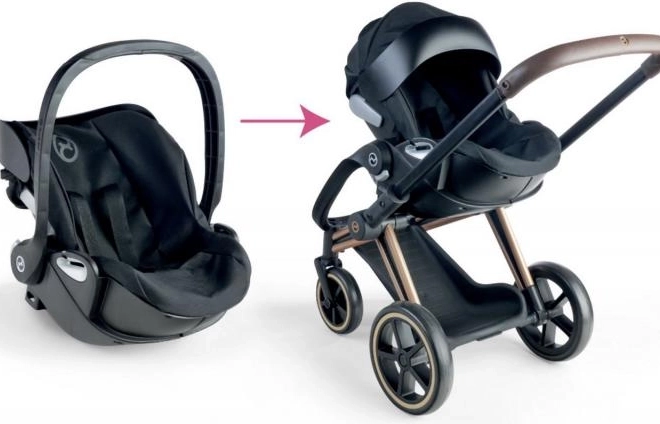 Kočárek pro panenky Cybex 3 v 1 Černý