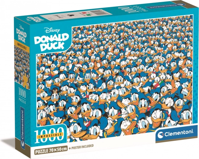 CLEMENTONI Puzzle Impossible: Kačer Donald 1000 dílků