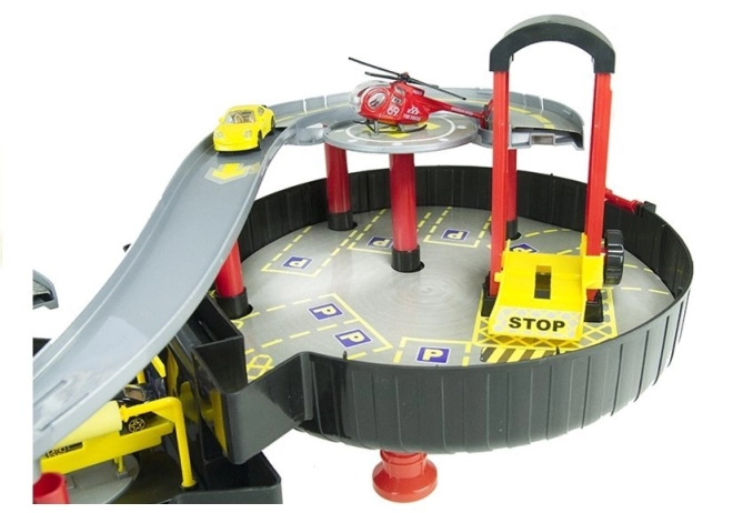 Dvoupatrová zábava s rampami a heliportem