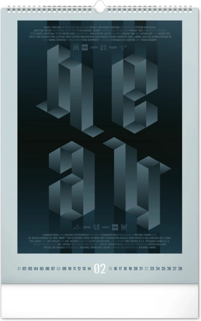 Nástěnný kalendář Alternativní filmové plakáty 2026