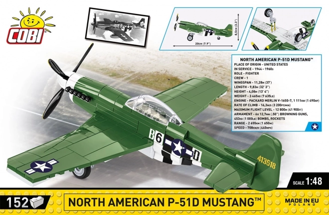 Stavebnice letadla P-51D Mustang COBI