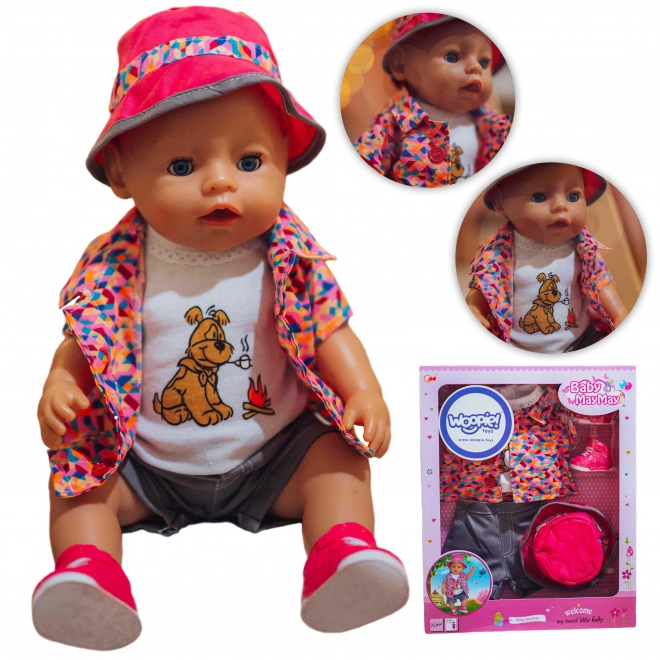 Oblečení pro panenky Woopie s motivem pejska pro panenky 43-46 cm
