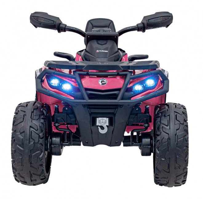 Růžový čtyřkolka Can-Am Outlander ATV