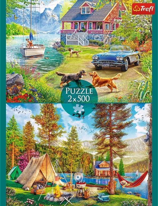 Puzzle Letní relaxace 2x500 dílků