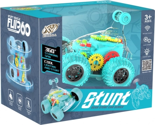 Rc auto transparentní zelené