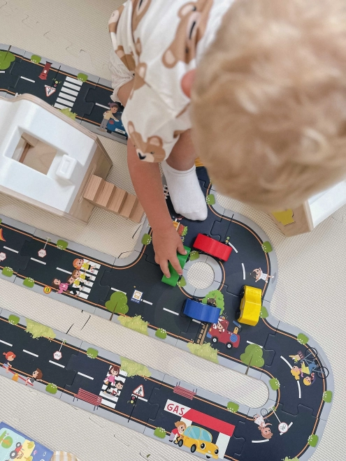 Tooky Toy Autopáska Puzzle