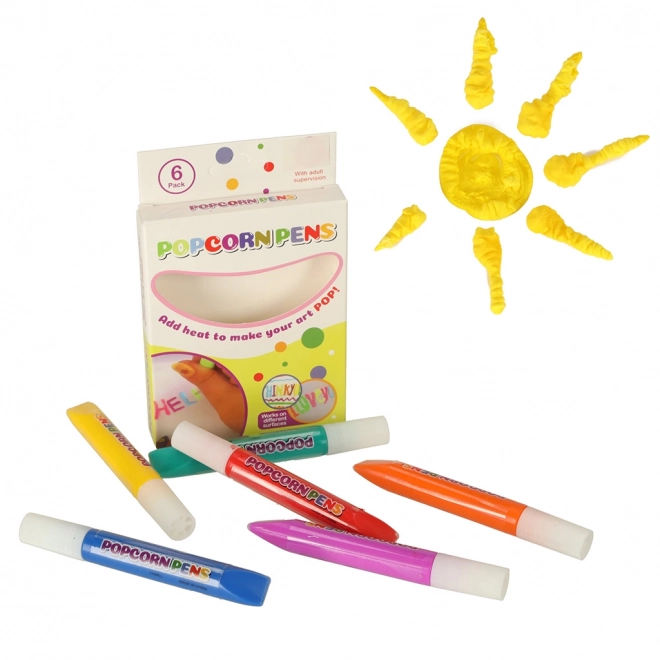 Popcornové kouzelné fixy 3D efekt