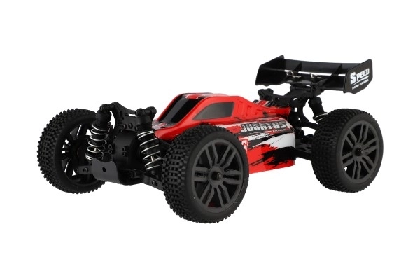 Avtomobil RC Buggy Bonzai Jubatus terensko 30cm plast 2,4GHz na baterije + 2x dodatni paket v škatli 40x14x21 – Červené
