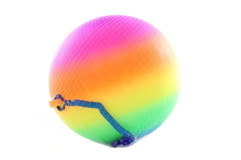 Duhový míč s karabinou 20 cm