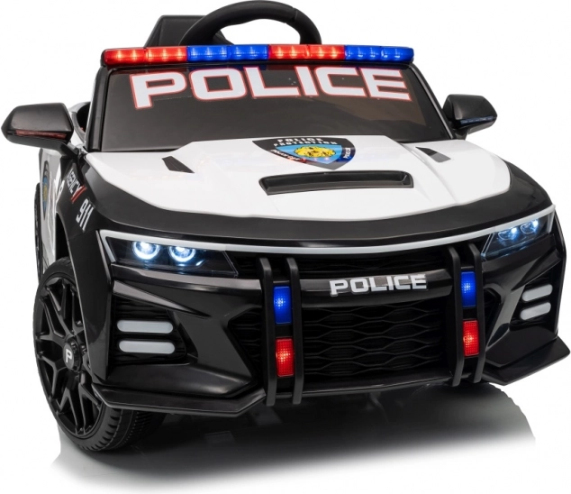 Černé policejní auto 911 Agentura