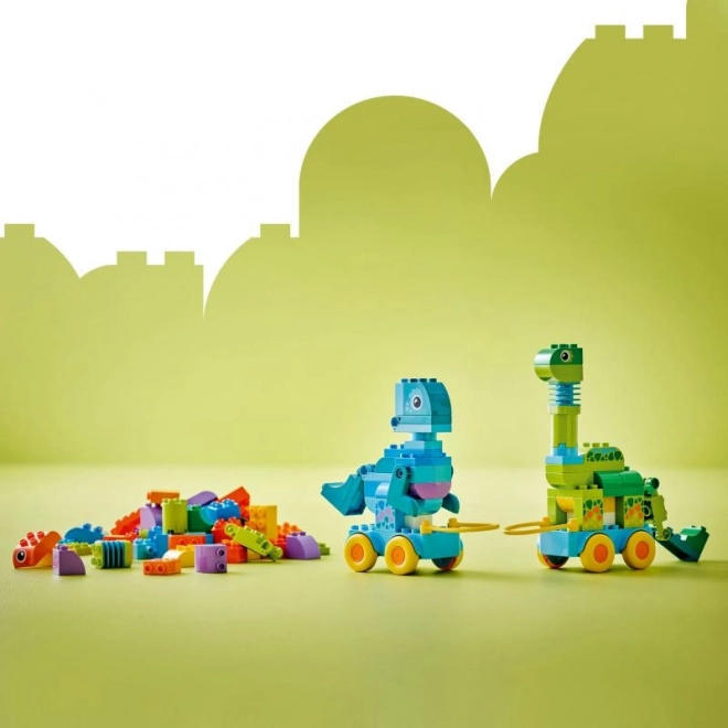 Stavebnice LEGO DUPLO 3 v 1: Dinosauři na Kolečkách