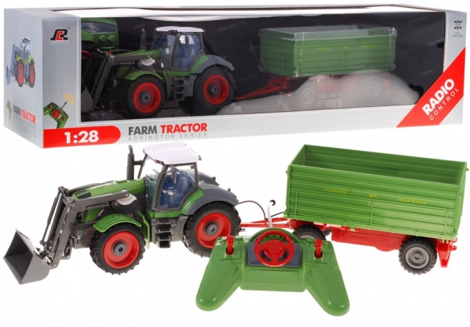 Traktor s nakladačem a přívěsem pro děti 3+