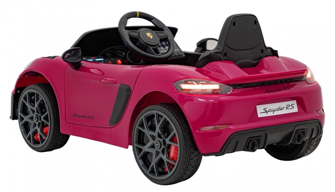 Dětský elektrický vůz Porsche 718 lakovaný – Růžový