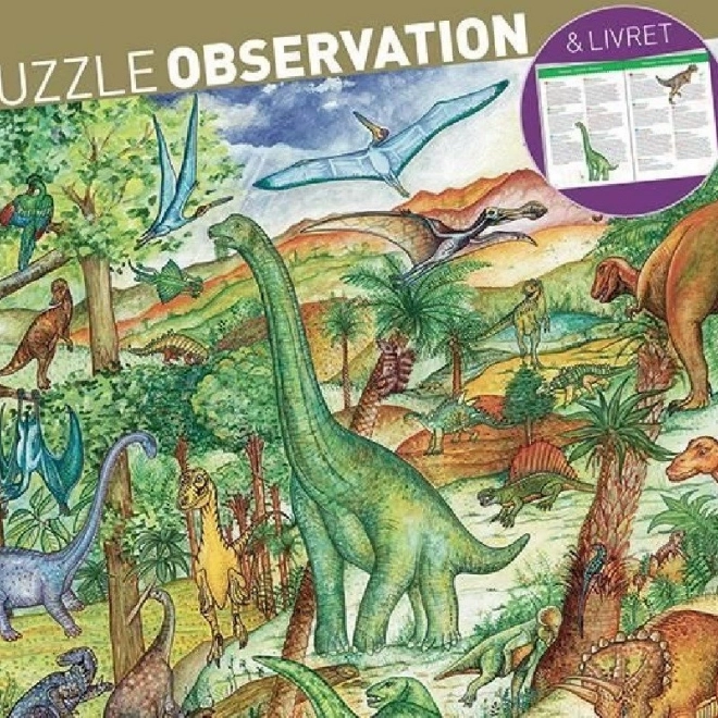 Djeco puzzle Dinosauři 100 dílků