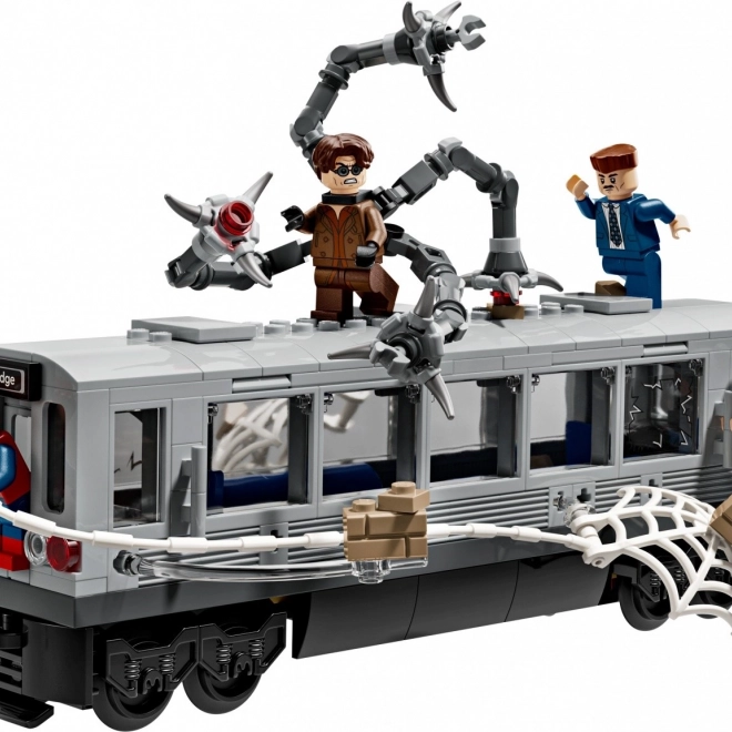 Spider-Man vs Doc Ock - scéna v metru LEGO Super Heroes