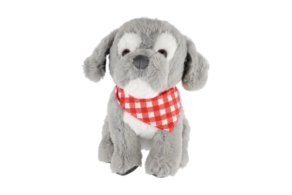 Azorek šedý psí maskot 26 cm
