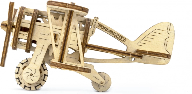 Dřevěné 3D puzzle dvouplošník