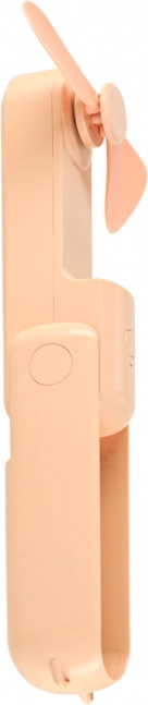 Mini skládací stolní větrák s USB růžový