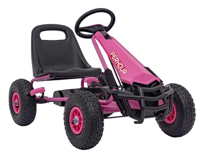 AIR PerHour Pedal Go-Kart – Růžový