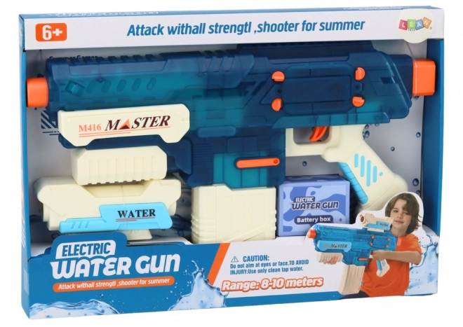 Vodní pistole M416 na akumulátor, 500 ml, dosah 8-10 m