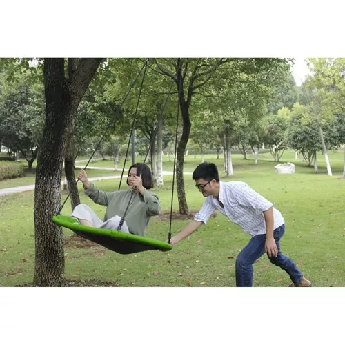 Houpačka Čapí hnízdo 120cm zeleno-černá 23515