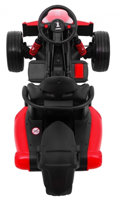 Dětská motokára Bolid XR-1 na baterie Červená + nastavitelná řídítka + tvarované sedadlo