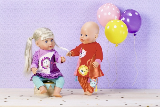Dolly Moda Letní šatičky s legínami pro panenky