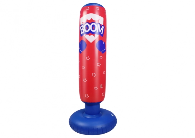 Nafukovací boxovací pytel červeno-modrý 125 cm