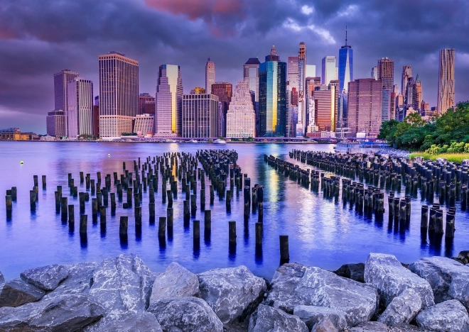 Enjoy puzzle zatažená obloha nad Manhattanem, New York 1000 dílků