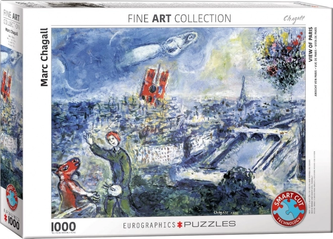 EUROGRAPHICS Puzzle Pohled na Paříž 1000 dílků