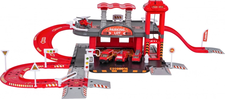 Dvoupatrové parkoviště s ručním výtahem