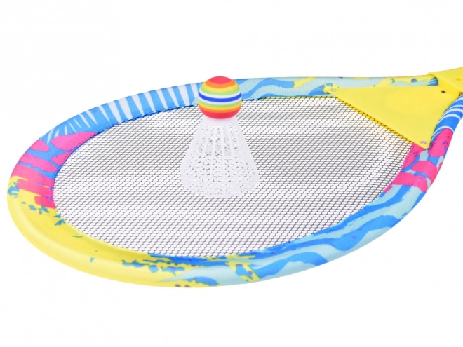 Svítící badmintonové rakety pro zábavu