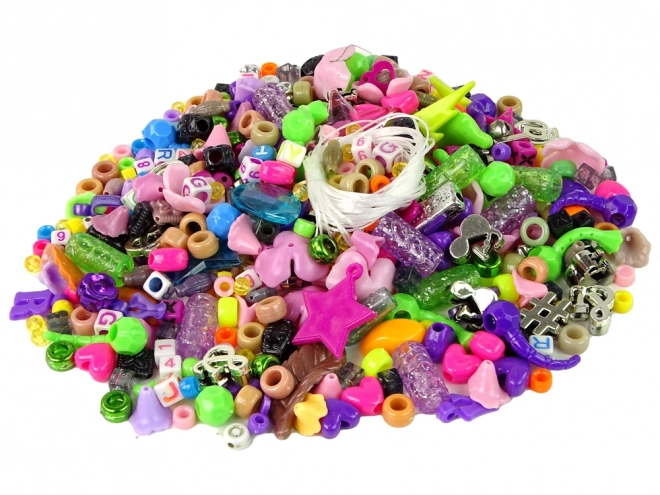 Sada barevných korálků DIY šperky