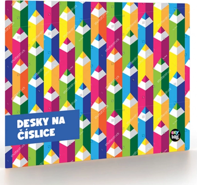 Desky na číslice pro prvňáčky Pastelky