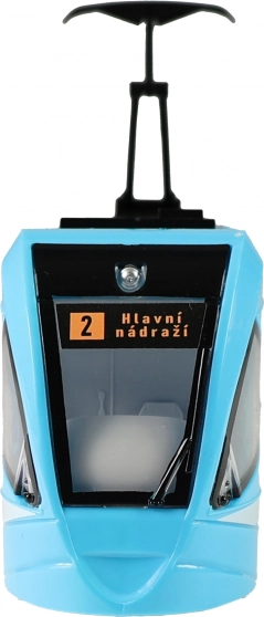 Moderní tramvaj Ostrava modrá 47 cm