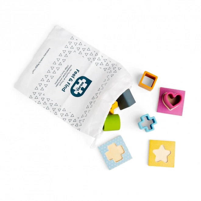 Bigjigs Toys Hmatej a Najdi Montessori hra